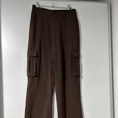 braune Stoffhose