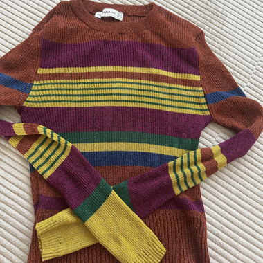 Pull rayé Zara Knit
