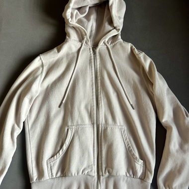 Light Pink Zip-Up Hoodie Jacket