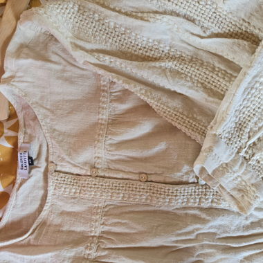 Beige Bluse Galeries Lafayette