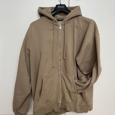Zip Hoodie oversized brandy