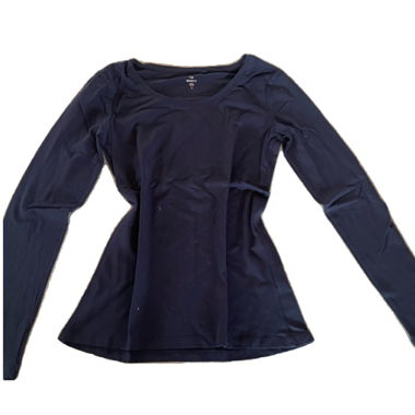 Dark blue long-sleeve shirt