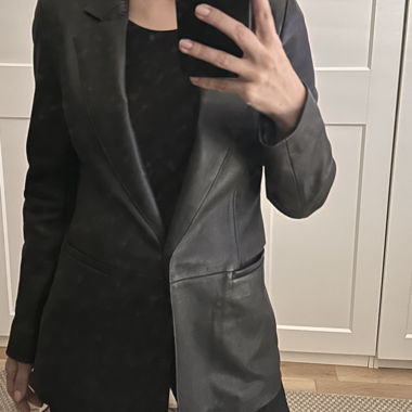 Massimo Dutti Lederblazer echt Grösse XS