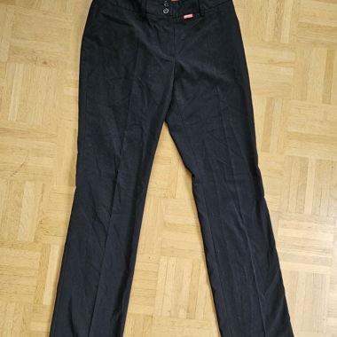 Pantalon en tissu noir, taille 36