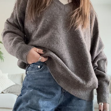 Pull - Mélange cachemire/laine