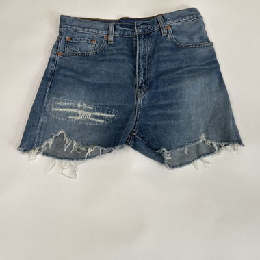 Zerissene Jeans-Cut-off-Shorts
