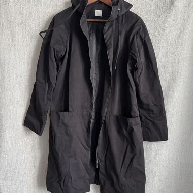 ELEMENTY Mantel schwarz, Grösse XS