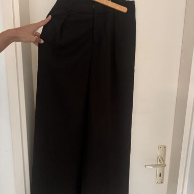 Black Wide-Leg Trousers