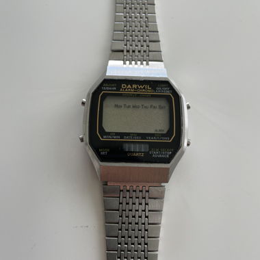 Darwil Digitaluhr Edelstahl