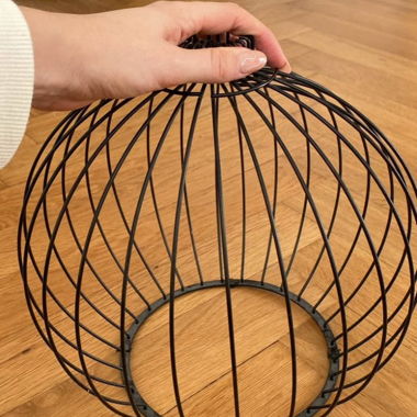Black metal lampshade 
