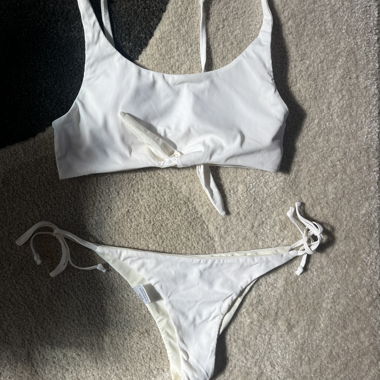 Maillot de bain ensemble blanc