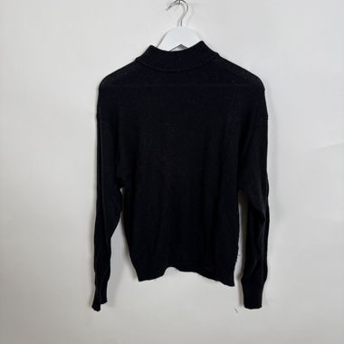 Black turtleneck sweater
