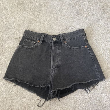 Pantaloncini in denim neri