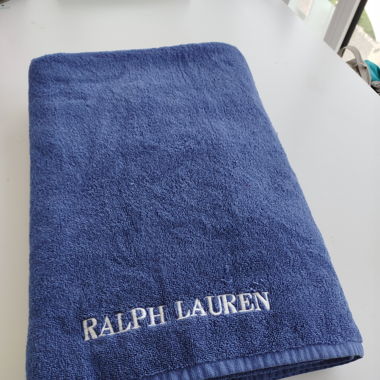 Ralph Lauren Polo Strandtuch Riesen Handtuch blau