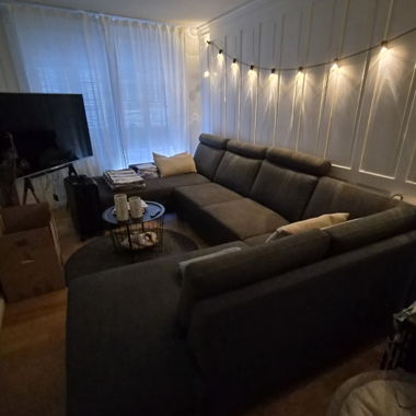 Ecksofa dunkelgrau