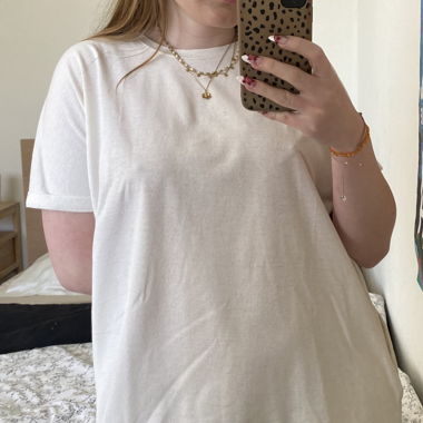 White T-shirt dress 
