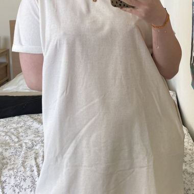 White T-shirt dress 