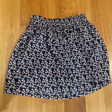 Floral Skirt with Elasticated Waistband