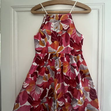 Robe sans manches florale vintage