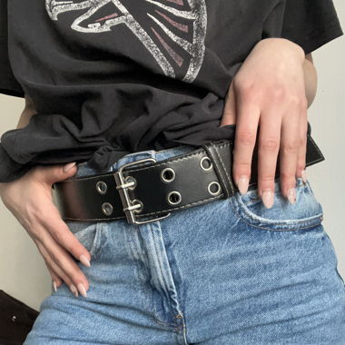 Black vintage belt