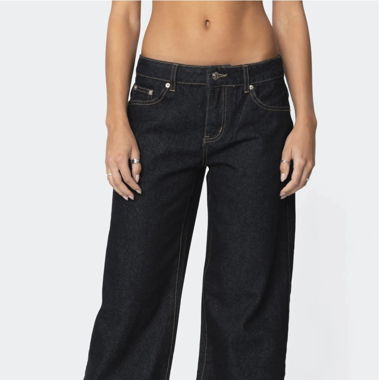 edikted Raelynn Washed Low Rise Jeans