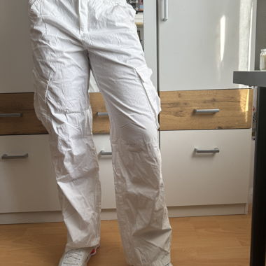 White Cargo Pants
