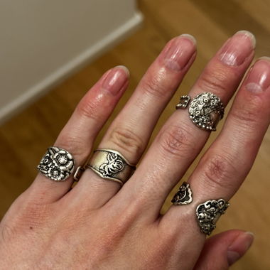 Set di anelli in argento