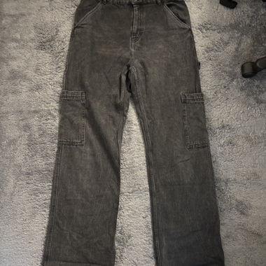 Pantaloni cargo vita alta
