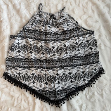 Patterned Crop Top