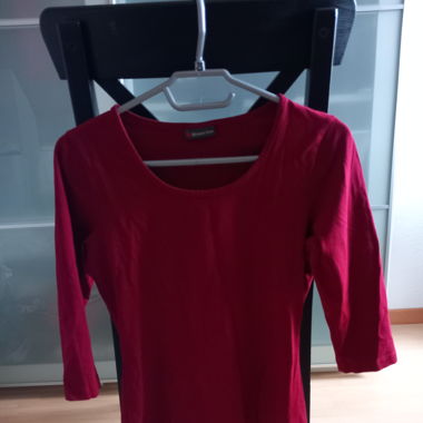 Rotes Langarm Shirt M