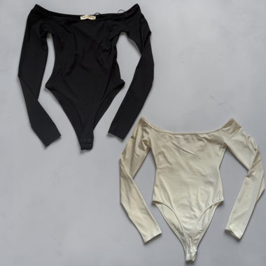 Pull&Bear Bodysuits Set Schwarz/Weiss