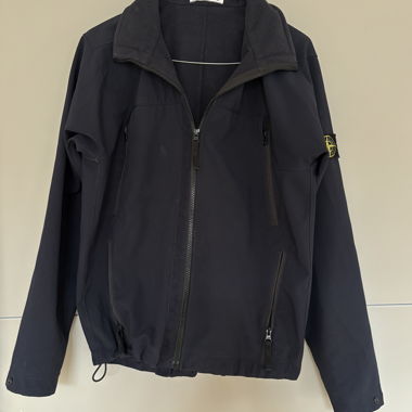 Stone Island black softshell jacket