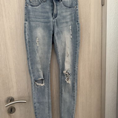 Jeans slim vita alta