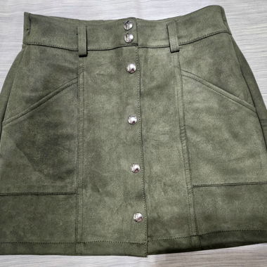 Mini jupe kaki Bershka
