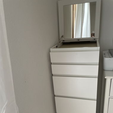 Commode 6 tiroirs, blanc MALM