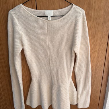 Maglione in maglia bianco