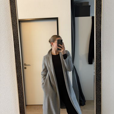 Cappotto lungo grigio ZARA, taglia M