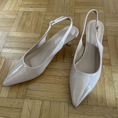 Beige Kitten Heels