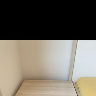 Massivholz Nachttisch Kommode beige/weiss