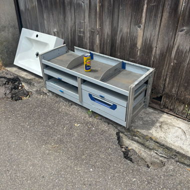 Metal storage cabinet