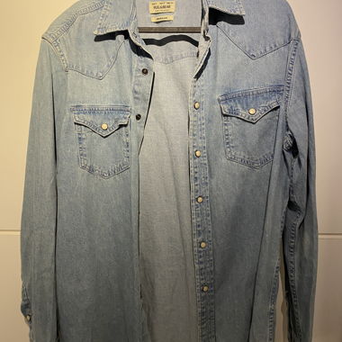 Flannel jeans bleu