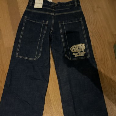Baggy low waisted boyfriend jeans y2k with print