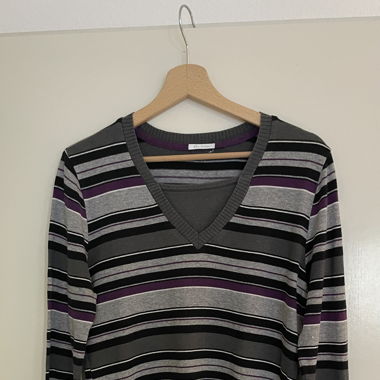 Gestreiftes Langarm-T-Shirt
