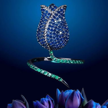 BLAUER TULPENRING