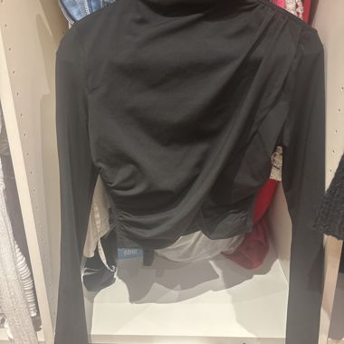 Black long-sleeve top