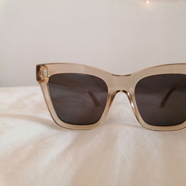 Sonnenbrille transparent-hellbraun 