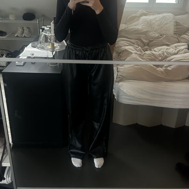 Fake Leder Hose