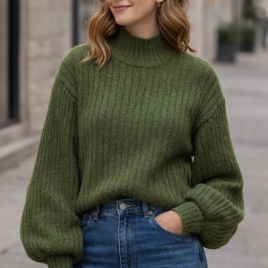 Olive green sweater