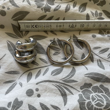 Silver earrings