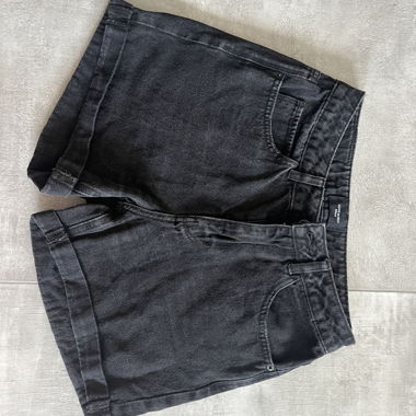 Pantaloncini in denim neri